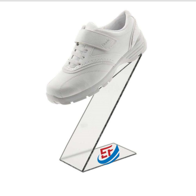 Z Shape Clear Acrylic Shoe Display Stand