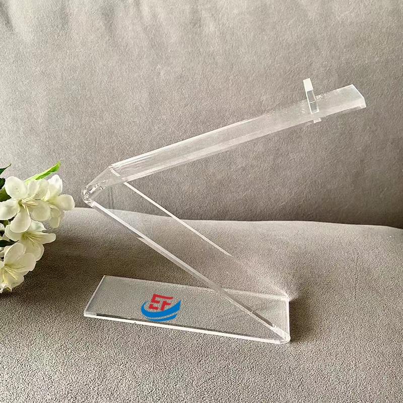 Z Shape Clear Acrylic Shoe Display Stand