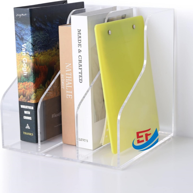 Desk Top Transparent Acrylic File Organizer