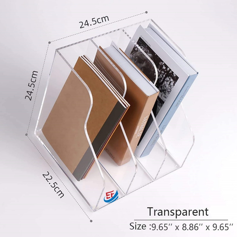 Desk Top Transparent Acrylic File Organizer