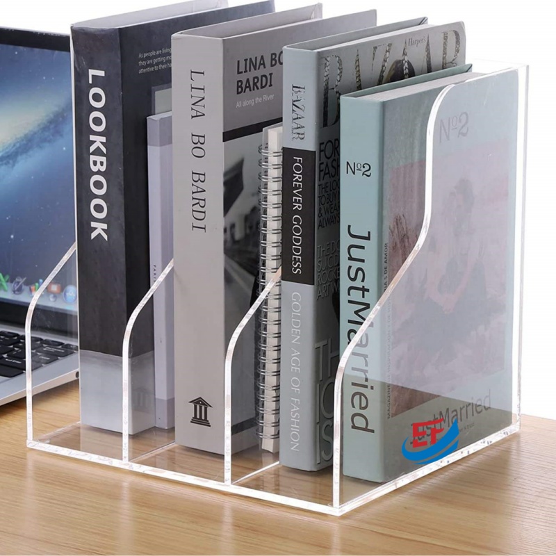 Desk Top Transparent Acrylic File Organizer