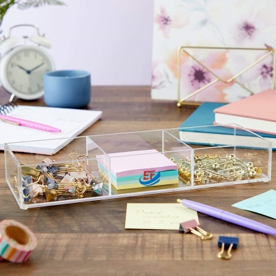 Modern Desktop Acrylic Notepad Holder