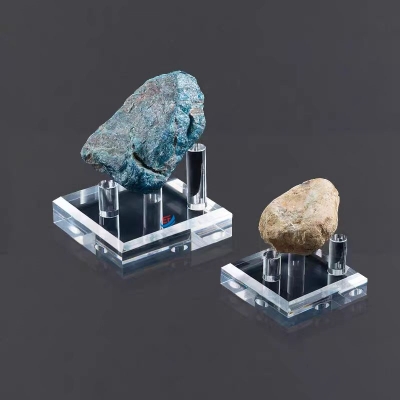 Desktop Clear Acrylic Stone Display Stand