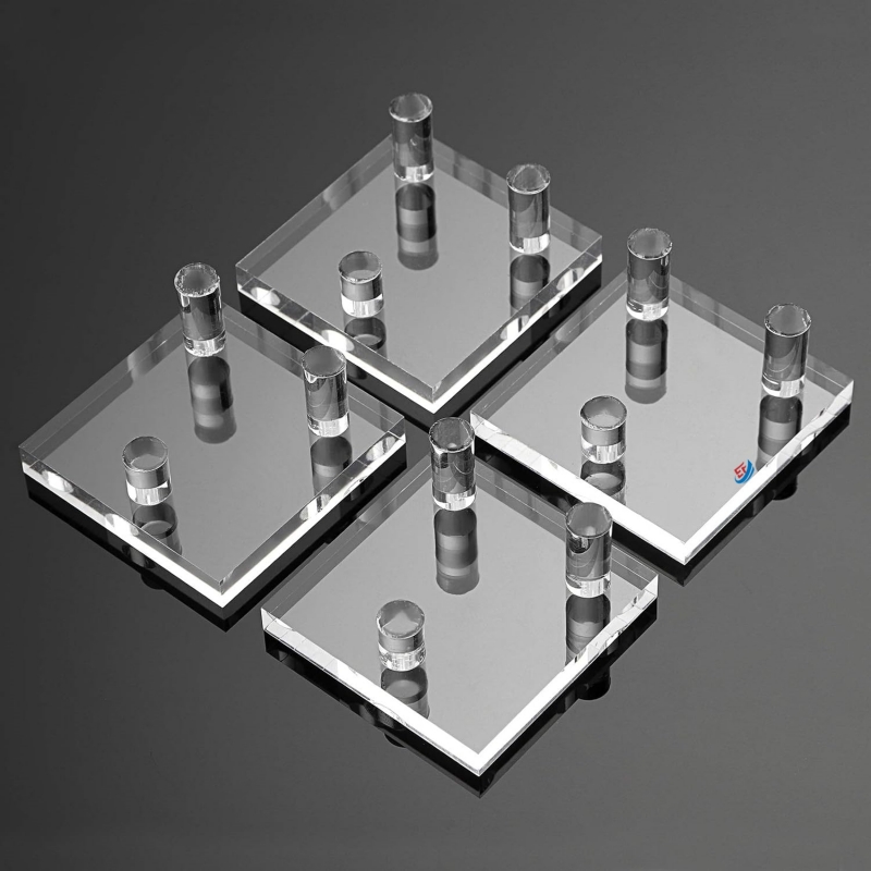 Desktop Clear Acrylic Stone Display Stand